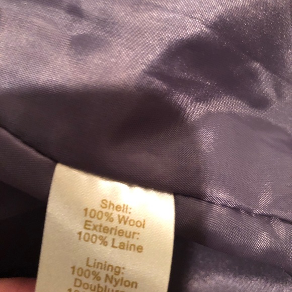 Wool Peacoat gently worn. Rare. Flower appliqués - Picture 5 of 5